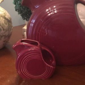 Fiestaware Cinnabar Mini Disc Pitcher